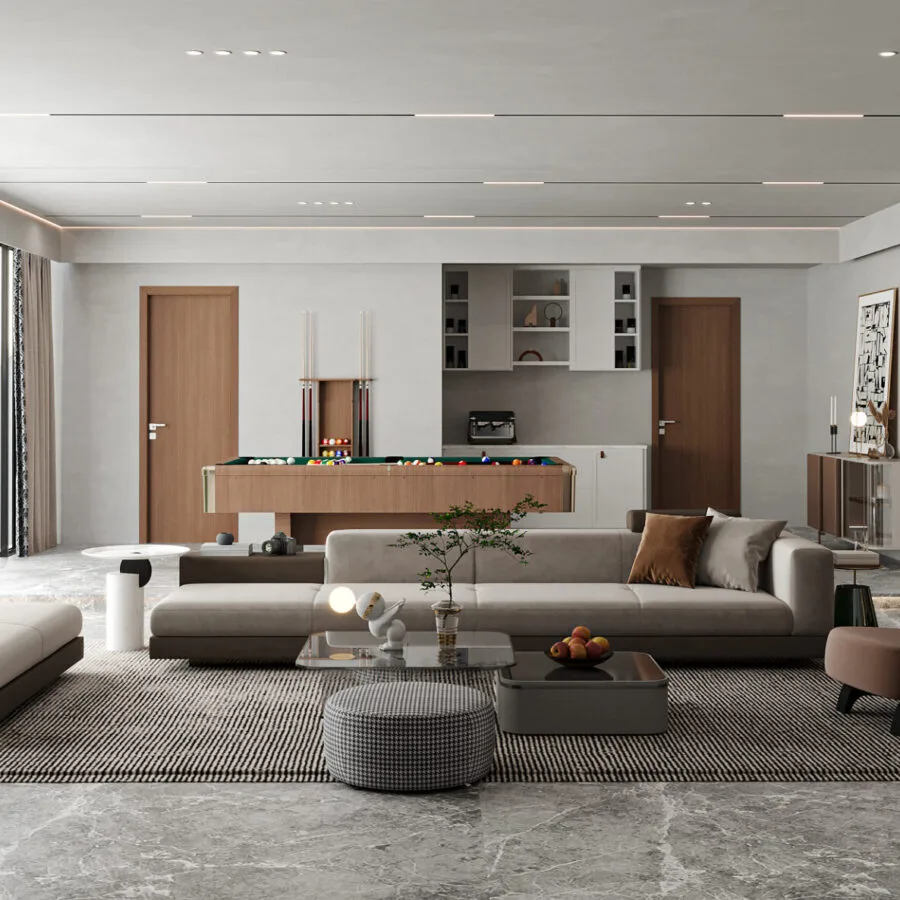BOHO BASMENT LIVING